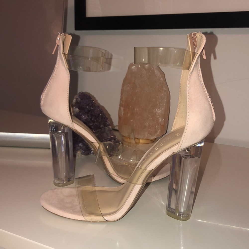 Wild Diva Clear Heels Never Worn!